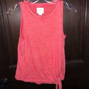 Anthropologie Red Tie Tank